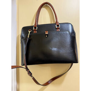 Women's Cluci Black & Brown Leather Tote Bag accepting offer ls